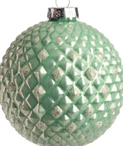 Intratuin kerstbal Francs groen D 10 cm