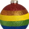 Intratuin kerstbal Frenchpark regenboog D 8 cm