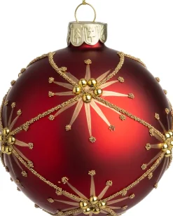 Intratuin kerstbal Fulms rood D 8 cm