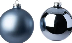 Intratuin kerstbal Gaby blauw D 2,5 cm 24 stuks
