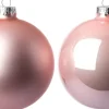 Intratuin kerstbal Gaby roze D 5 cm 12 stuks