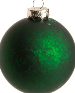Intratuin kerstbal Gerline groen D 8 cm