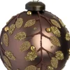 Intratuin kerstbal Glenealy bruin D 8 cm