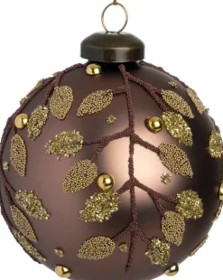 Intratuin kerstbal Glenealy bruin D 8 cm
