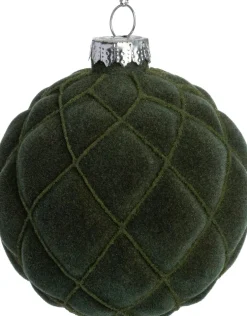 Intratuin kerstbal Glenhest donkergroen D 8 cm