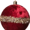 Intratuin kerstbal Halley rood D 11 cm