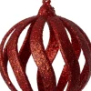 Intratuin kerstbal Hella rood D 7,5 H 8 cm
