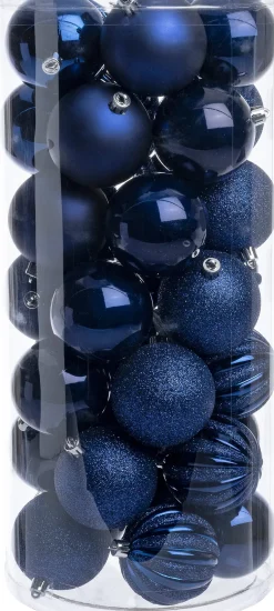 Intratuin kerstbal Henson blauw D 7 cm 50 stuks
