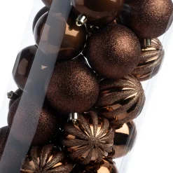Intratuin kerstbal Henson bruin D 7 cm 50 stuks