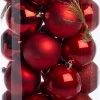 Intratuin kerstbal Henson rood D 7 cm 50 stuks