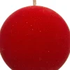 Intratuin kerstbal hout rood D 6 cm