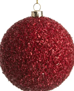 Intratuin kerstbal Isa rood D 8 cm