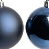 Intratuin kerstbal Iven blauw D 6 cm 12 stuks