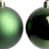 Intratuin kerstbal Iven donkergroen D 8 cm 6 stuks