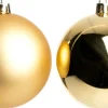 Intratuin kerstbal Iven goud D 8 cm 6 stuks