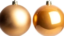 Intratuin kerstbal Iven karamel D 8 cm 6 stuks