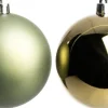 Intratuin kerstbal Iven lichtgroen D 10 cm 4 stuks