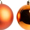 Intratuin kerstbal Iven oranje D 6 cm 12 stuks