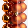 Intratuin kerstbal Iven oranje D 4 cm 16 stuks