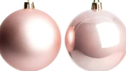 Intratuin kerstbal Iven roze D 6 cm 12 stuks