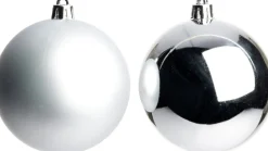 Intratuin kerstbal Iven zilver D 6 cm 12 stuks