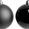 Intratuin kerstbal Iven zwart D 8 cm 6 stuks