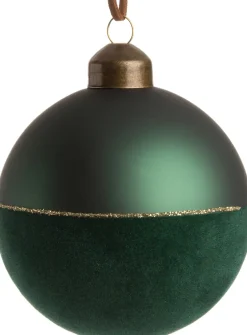 Intratuin kerstbal Jera groen D 8 H 8 cm
