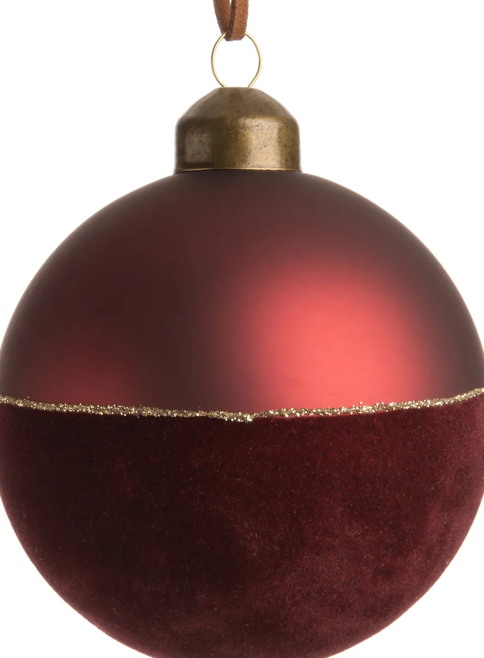 Intratuin kerstbal Jera rood D 8 H 8 cm