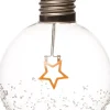 Intratuin kerstbal Joli ster met LED verlichting transparant D 10 cm