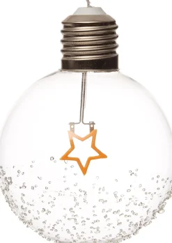 Intratuin kerstbal Joli ster met LED verlichting transparant D 12 cm
