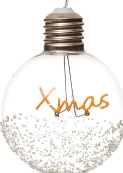 Intratuin kerstbal Joli xmas met LED verlichting transparant D 10 cm