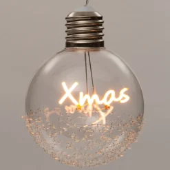 Intratuin kerstbal Joli xmas met LED verlichting transparant D 10 cm