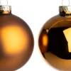 Intratuin kerstbal Karyn bruin D 7 cm 8 stuks