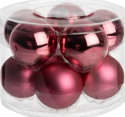 Intratuin kerstbal Karyn roze D 6 cm 10 stuks