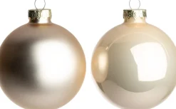 Intratuin kerstbal Karyn wit D 7 cm 8 stuks