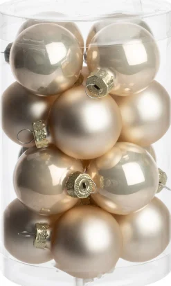 Intratuin kerstbal Karyn wit D 3,5 cm 16 stuks