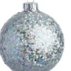 Intratuin kerstbal Kenzie zilver D 10 cm