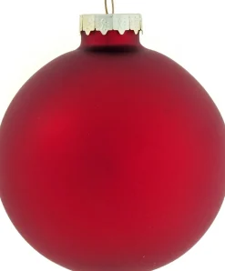 Intratuin kerstbal kerstrood mat D 6 H 6,5 cm