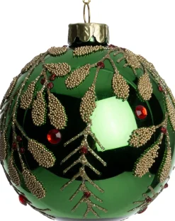 Intratuin kerstbal Kinnitty groen D 10 cm