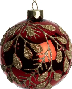 Intratuin kerstbal Kinnitty rood D 8 cm