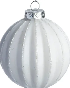 Intratuin kerstbal Larena wit D 8 cm