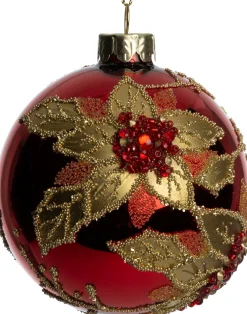 Intratuin kerstbal Lecanvey rood D 10 cm