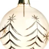 Intratuin kerstbal Lennox goud blad D 8 cm