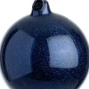 Intratuin kerstbal Lesley donkerblauw D 10 cm