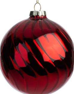 Intratuin kerstbal Listowel rood D 10 cm
