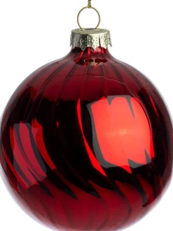 Intratuin kerstbal Listowel rood D 8 cm