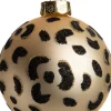 Intratuin kerstbal luipaard goud D 10 cm