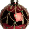 Intratuin kerstbal Maeyo rood geschulpt D 8 cm