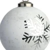 Intratuin kerstbal Matt wit sneeuwvlok D 8 cm