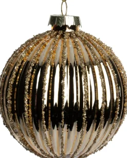 Intratuin kerstbal Maynooth goud D 8 cm